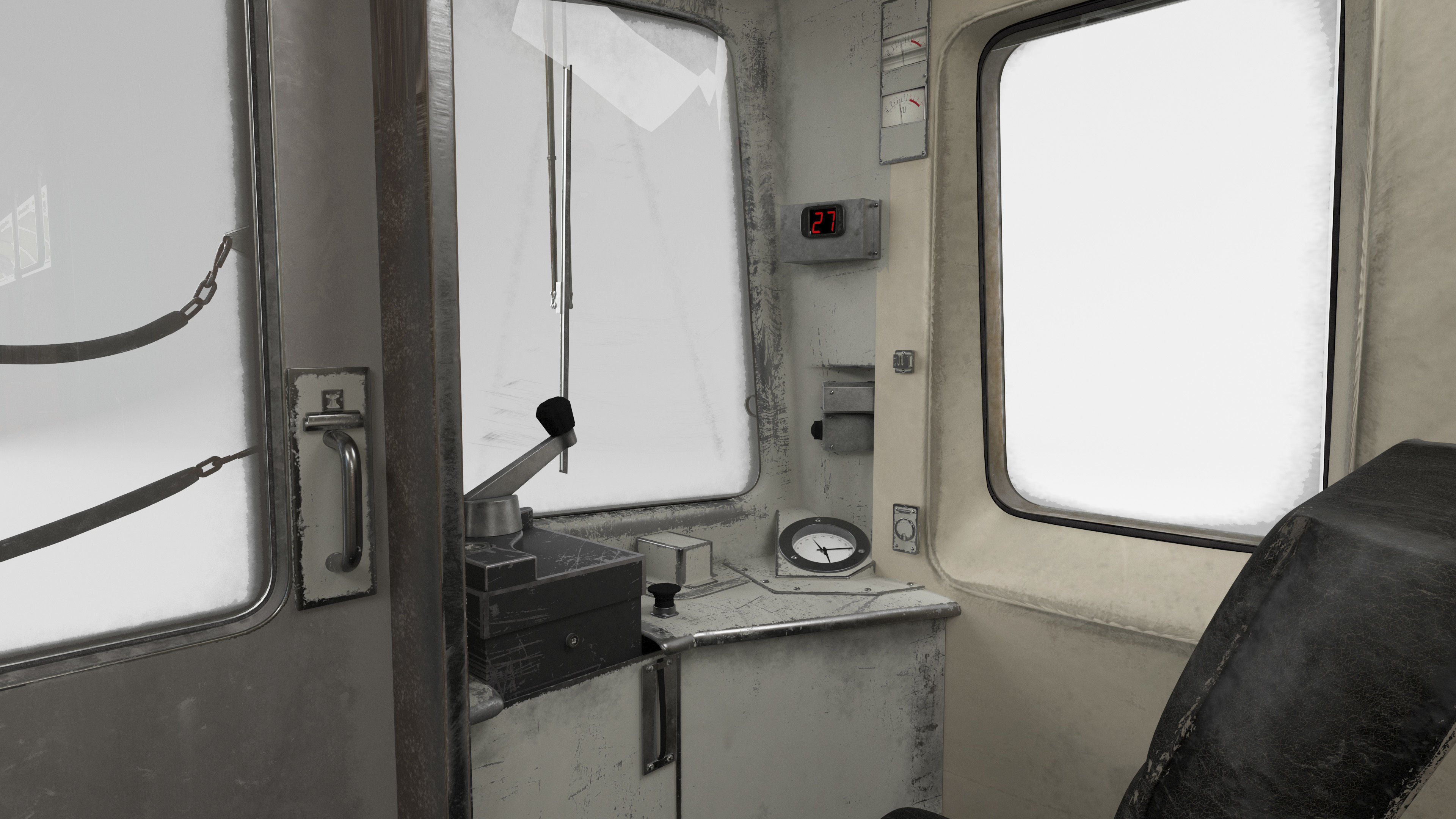 R68 New York City Subway car 3D model_8