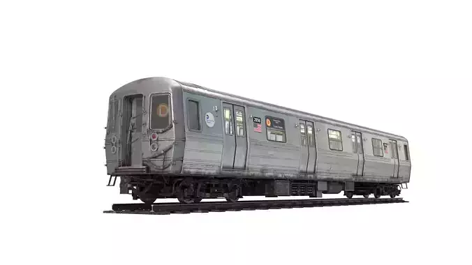 R68 New York City Subway car 3D model