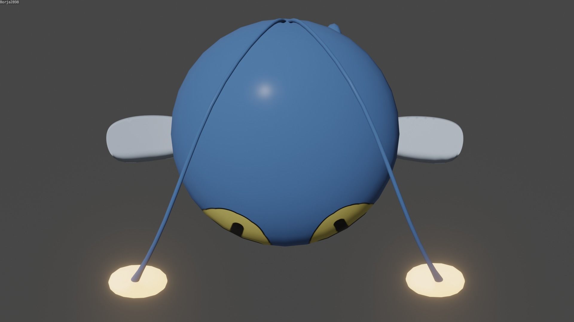 Pokemon Chinchou and Shiny Version rigged Low-poly 3D model_21