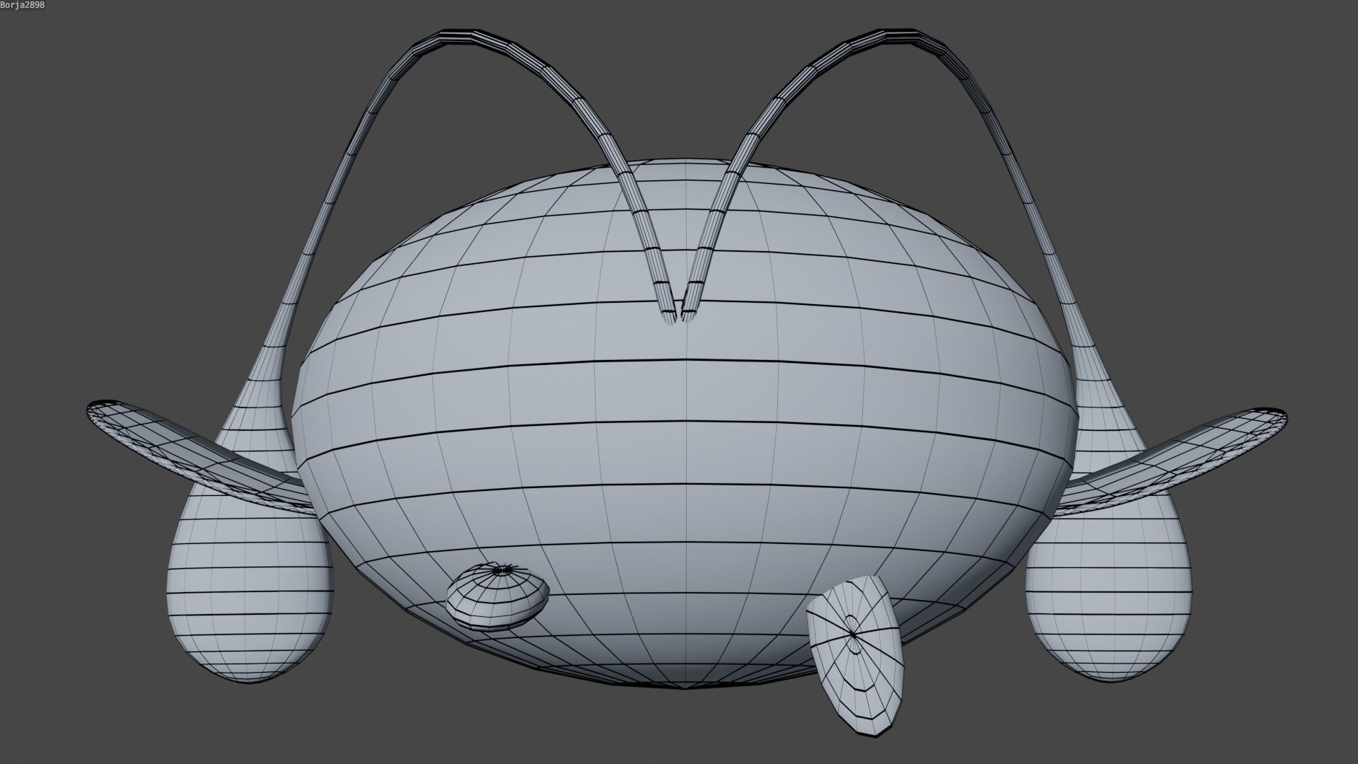 Pokemon Chinchou and Shiny Version rigged Low-poly 3D model_14