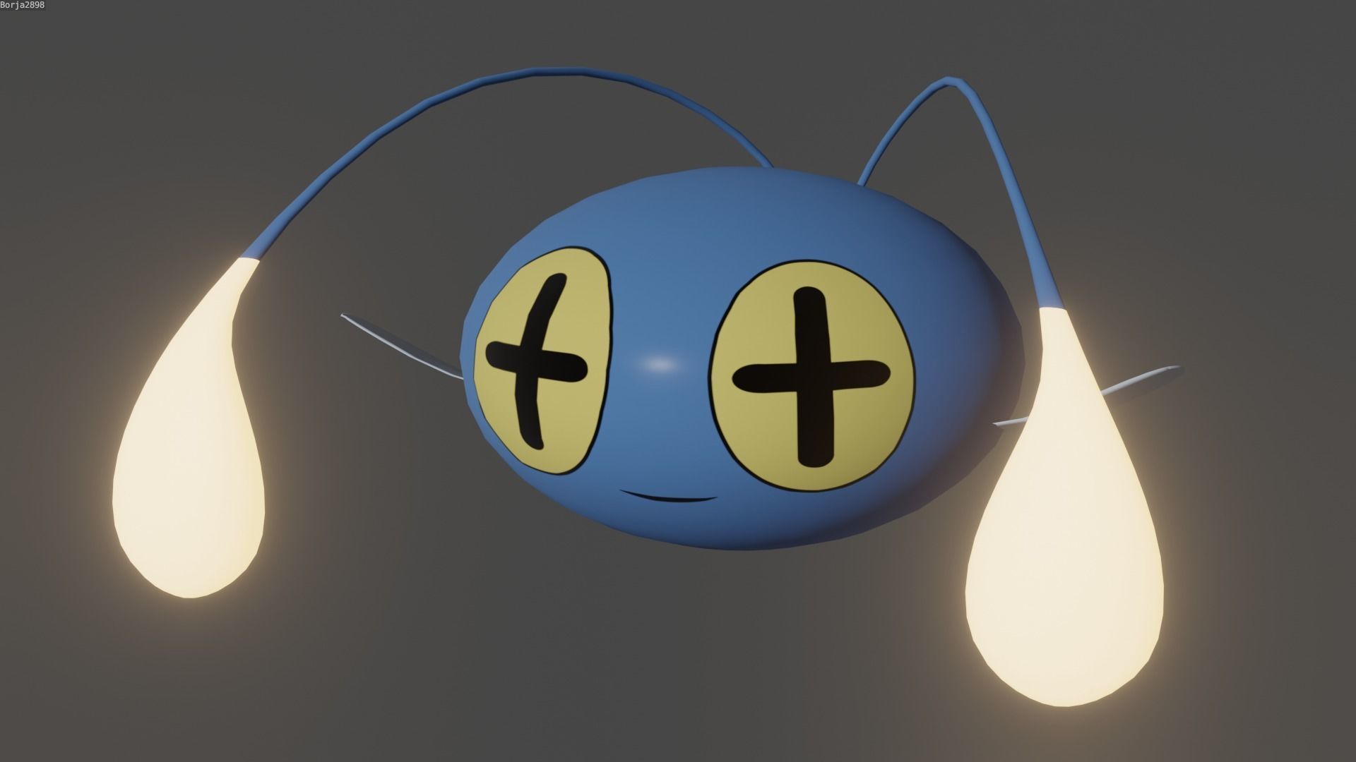 Pokemon Chinchou and Shiny Version rigged Low-poly 3D model_1