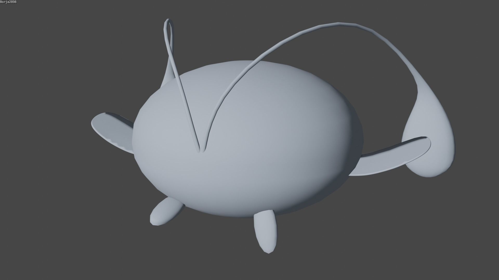 Pokemon Chinchou and Shiny Version rigged Low-poly 3D model_4
