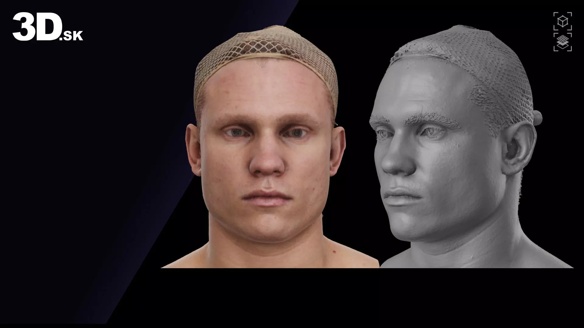 Raw Head Scan Gilbert 3D model_0
