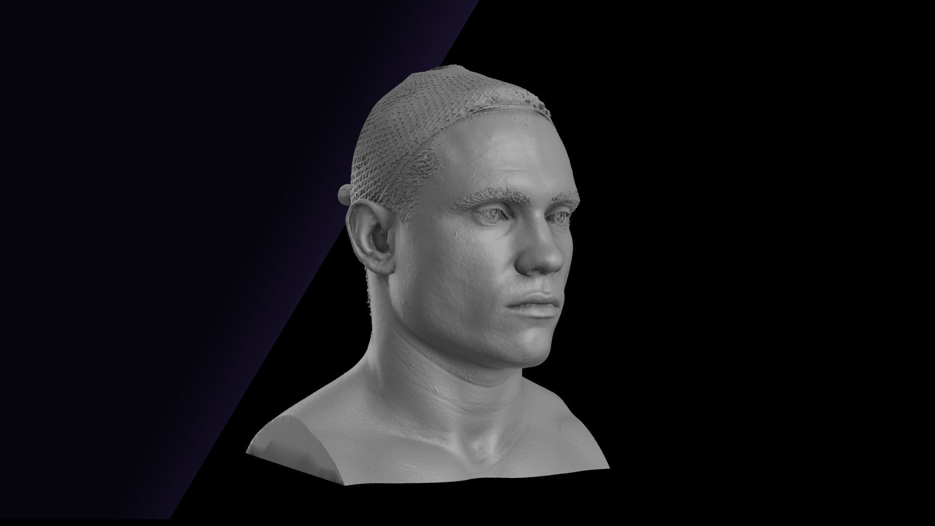 Raw Head Scan Gilbert 3D model_5