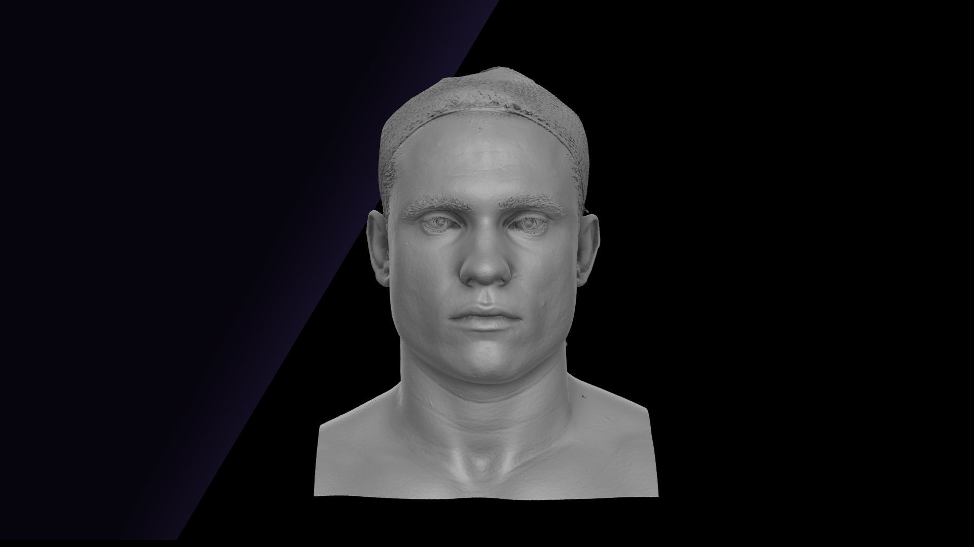Raw Head Scan Gilbert 3D model_4
