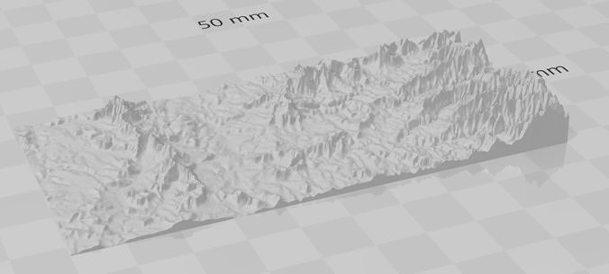 LANDSKAPE 1 mountain 3D print model
