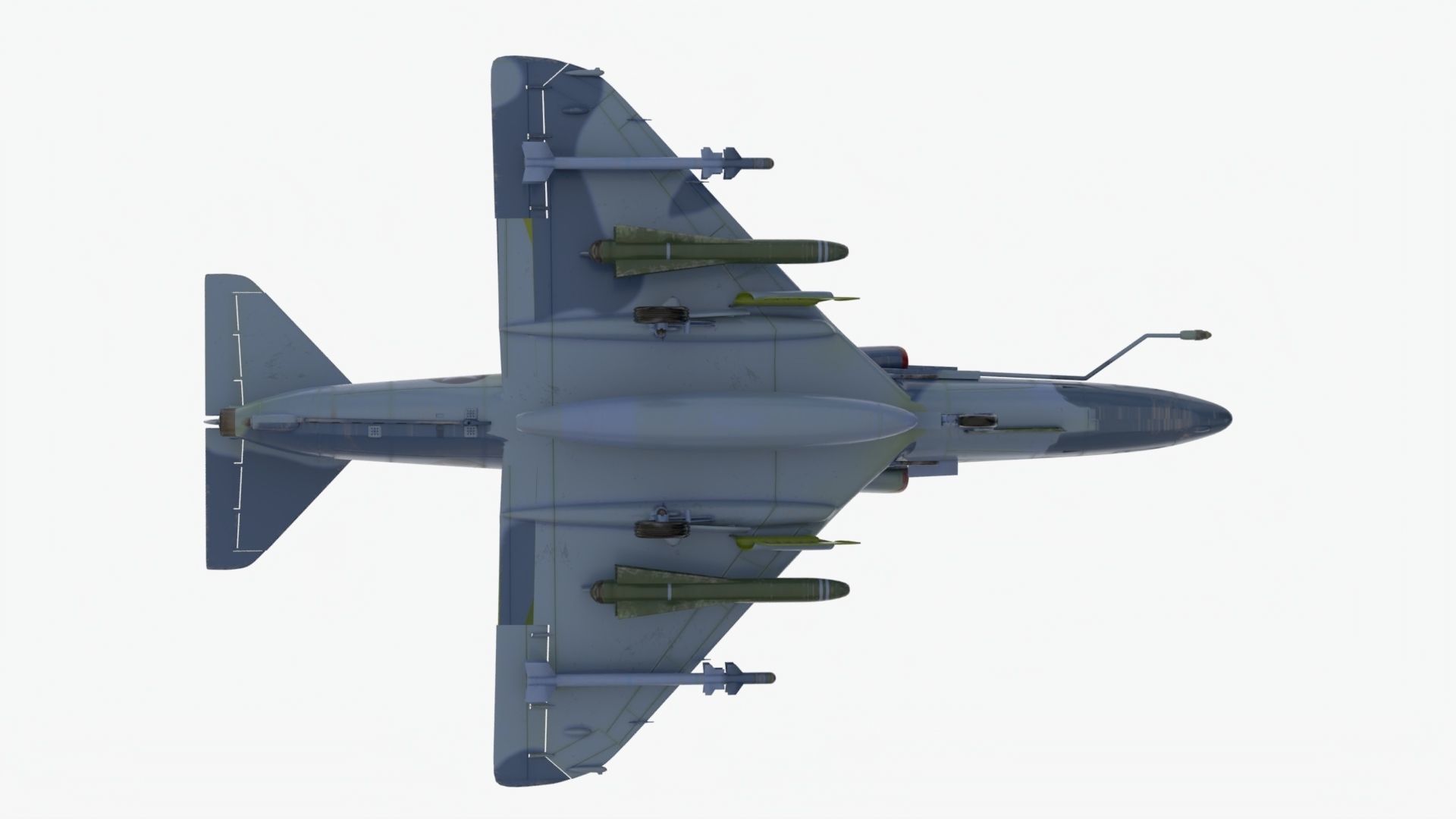 4K textures A-4F Skyhawk 3D Model Low-poly 3D model_5