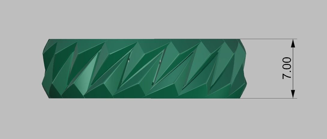 CUBAN CHAIN LINKS RING  3D print model_4