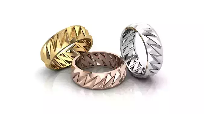 CUBAN CHAIN LINKS RING  3D print model
