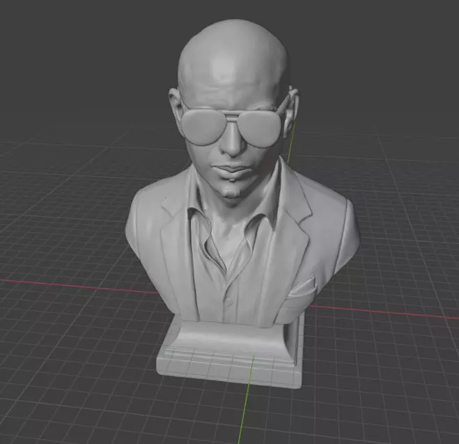 Pitbull Rapper 3D print model_10