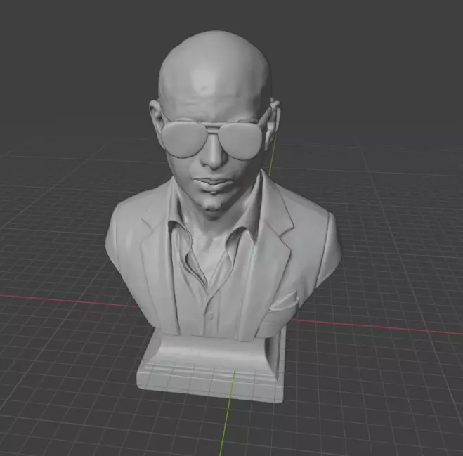 Pitbull Rapper 3D print model_9