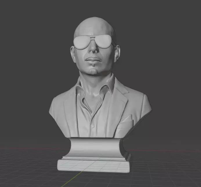 Pitbull Rapper 3D print model_12