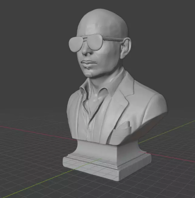 Pitbull Rapper 3D print model_5