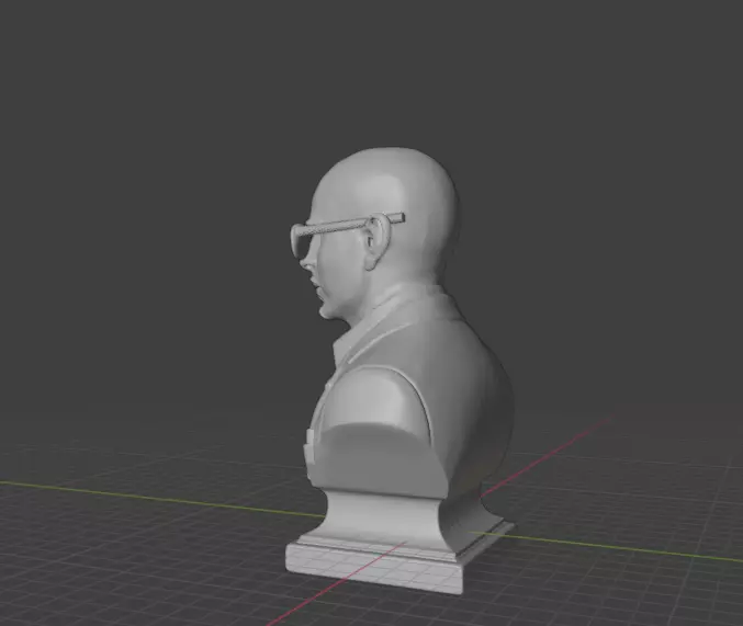 Pitbull Rapper 3D print model_3