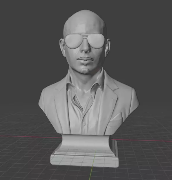 Pitbull Rapper 3D print model_11