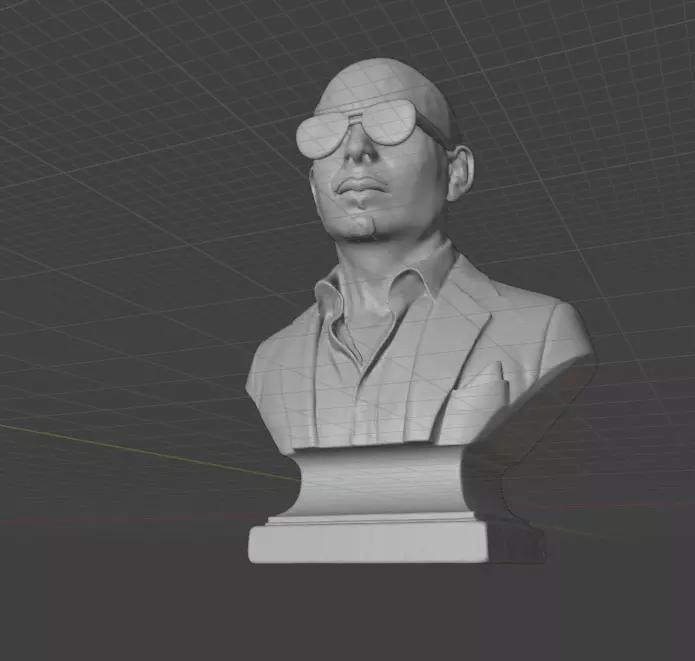 Pitbull Rapper 3D print model_6