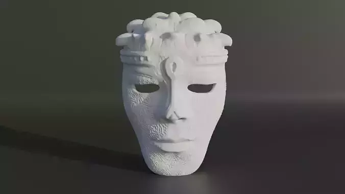 Fantasy Human Face Mask - Cosplay Mask