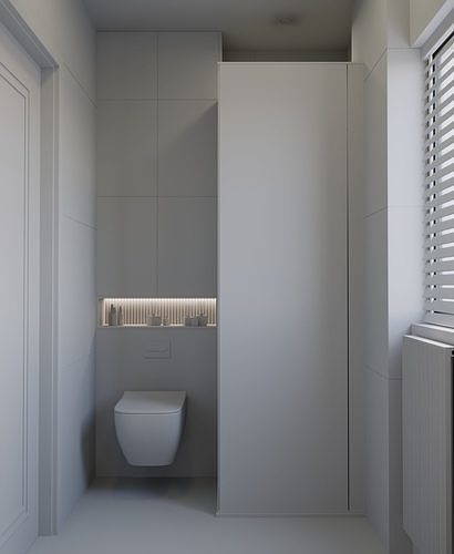 Modern Bathroom Interior Scene for 3dsmax and Corona Renderer 3D model 6