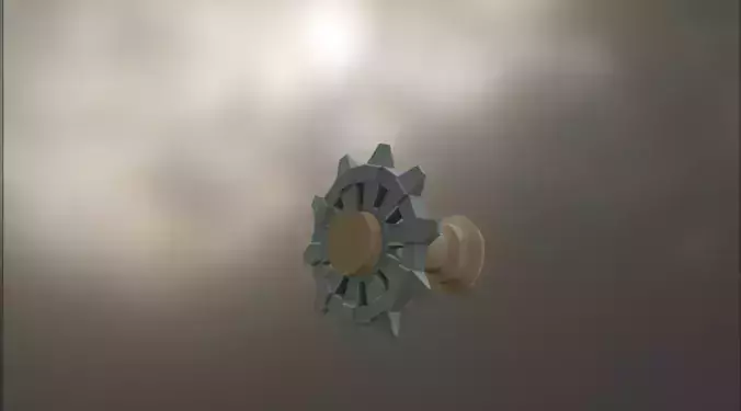 Wheel gear on cloudy day