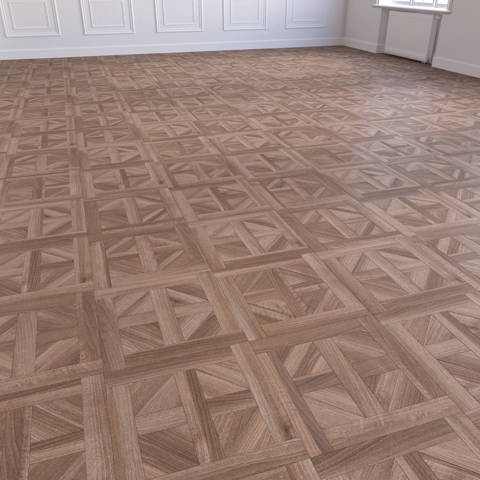 Parquet - Laminate - Wooden floor 2 in 1 Low-poly 3D model_5
