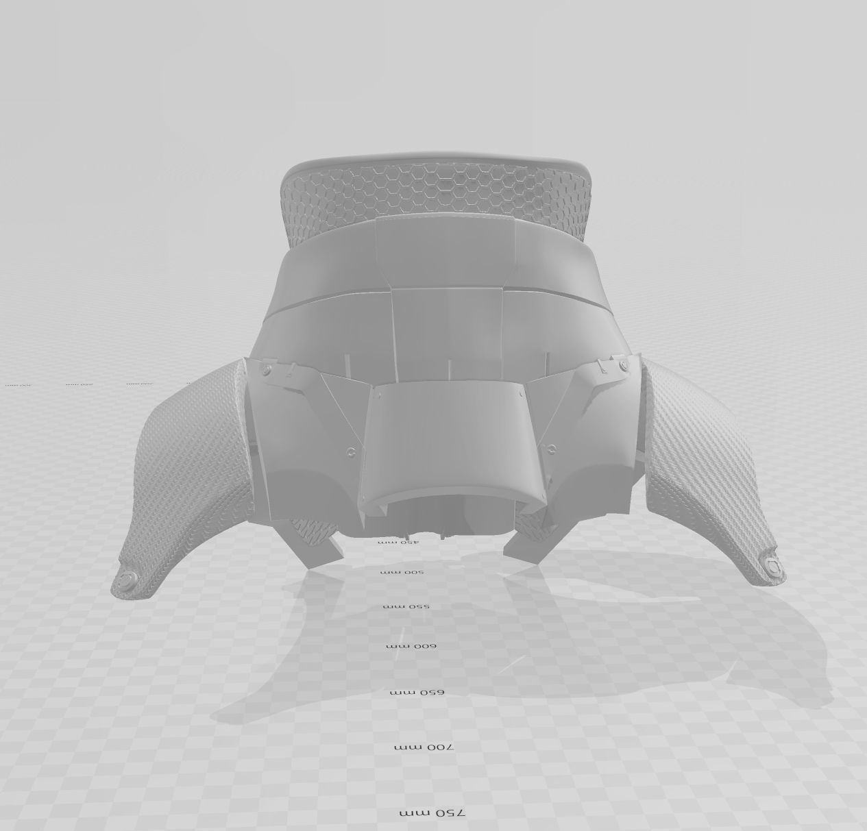 Batman Arkham Knight Neck 3D print model_3