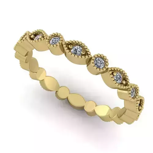 Stylish Wedding Band Alliance 3D print model