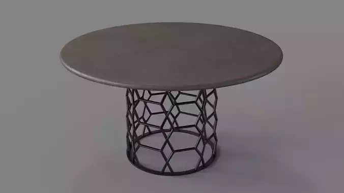 Ellison Dining Table Rubbed Steel