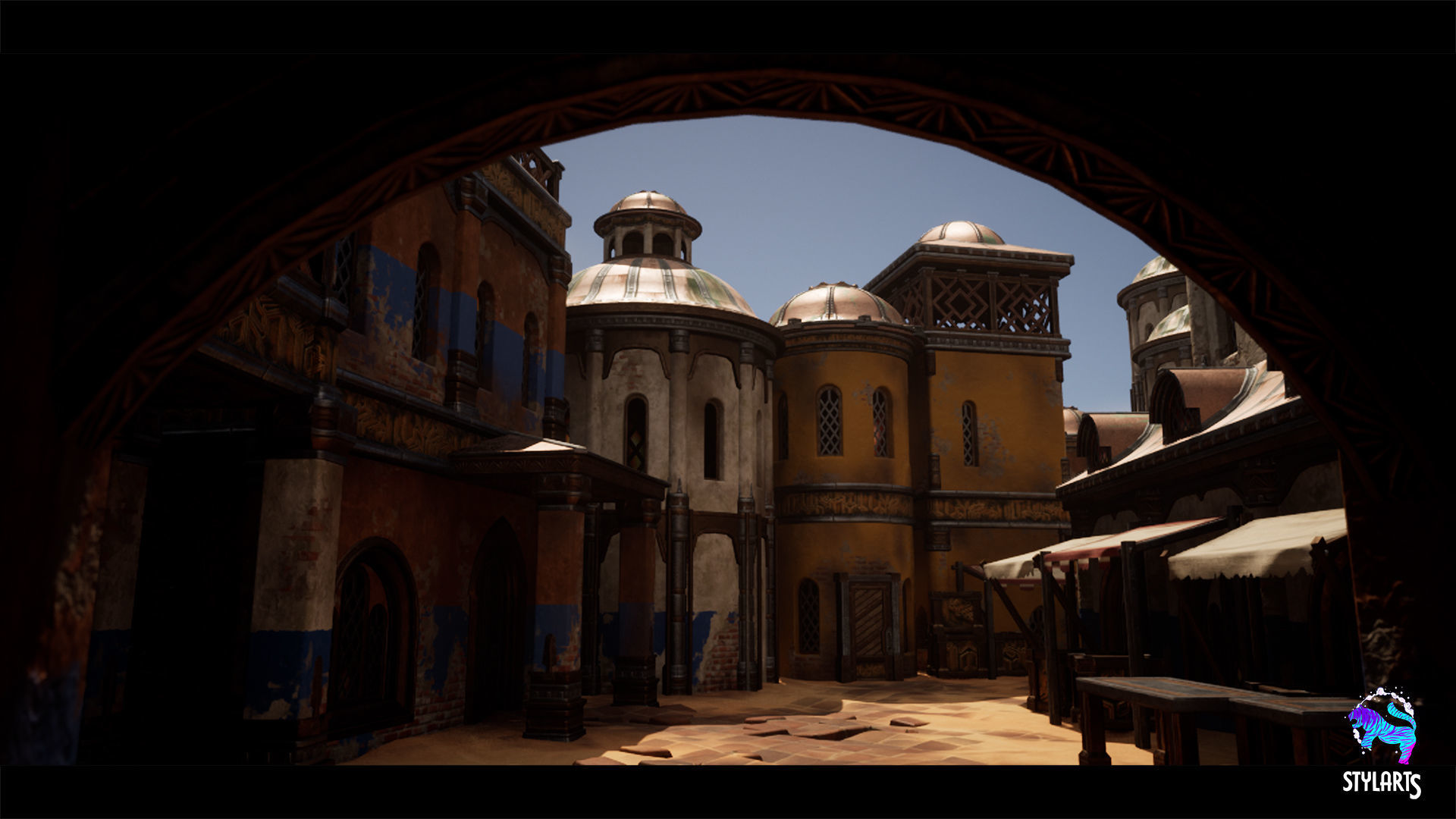 Desert Bazaar Low-poly 3D model_7