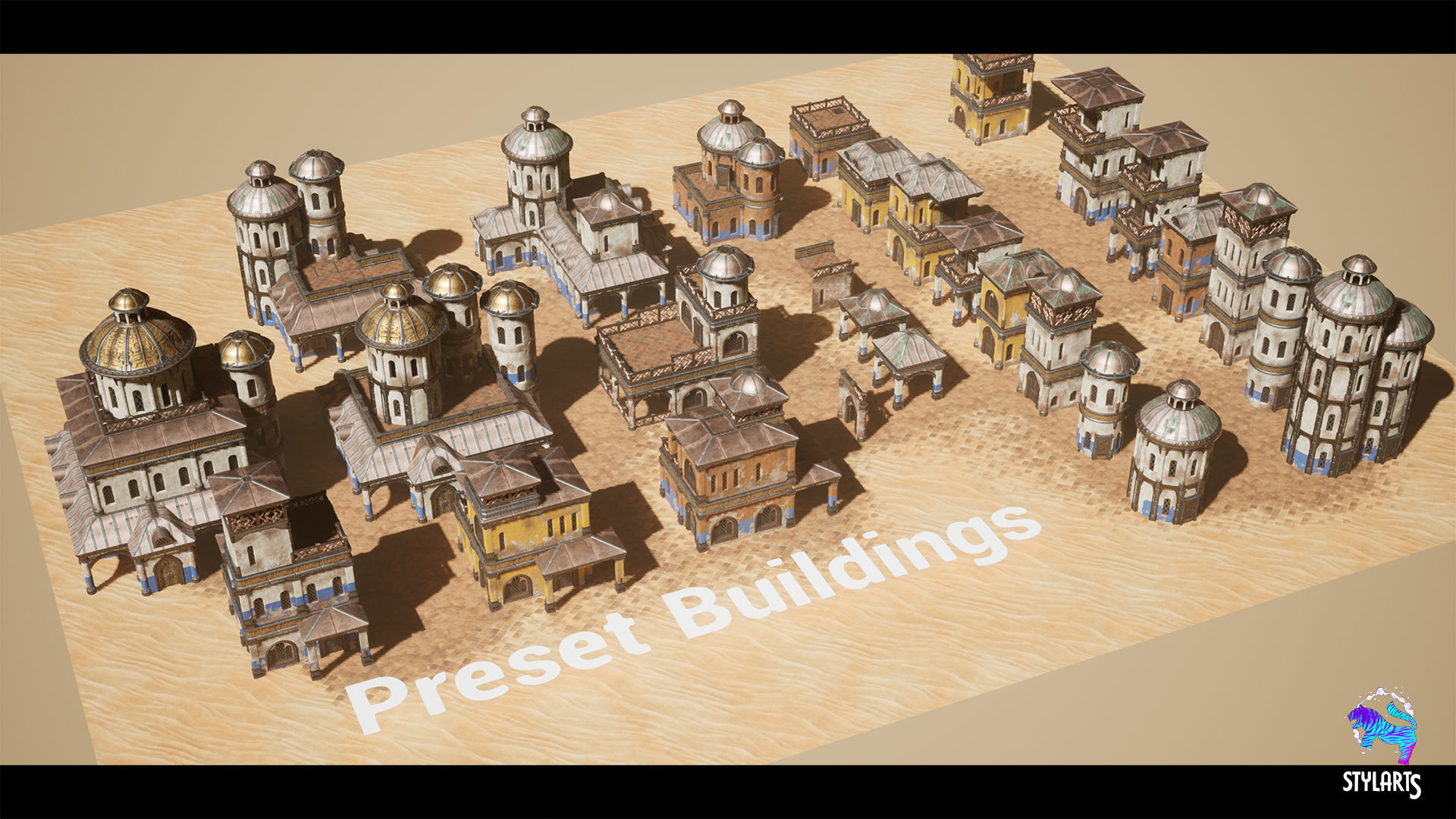 Desert Bazaar Low-poly 3D model_13