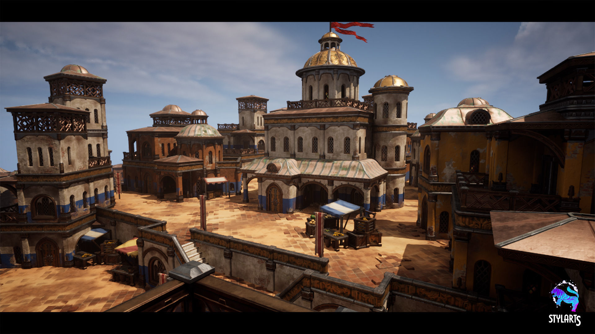 Desert Bazaar Low-poly 3D model_4