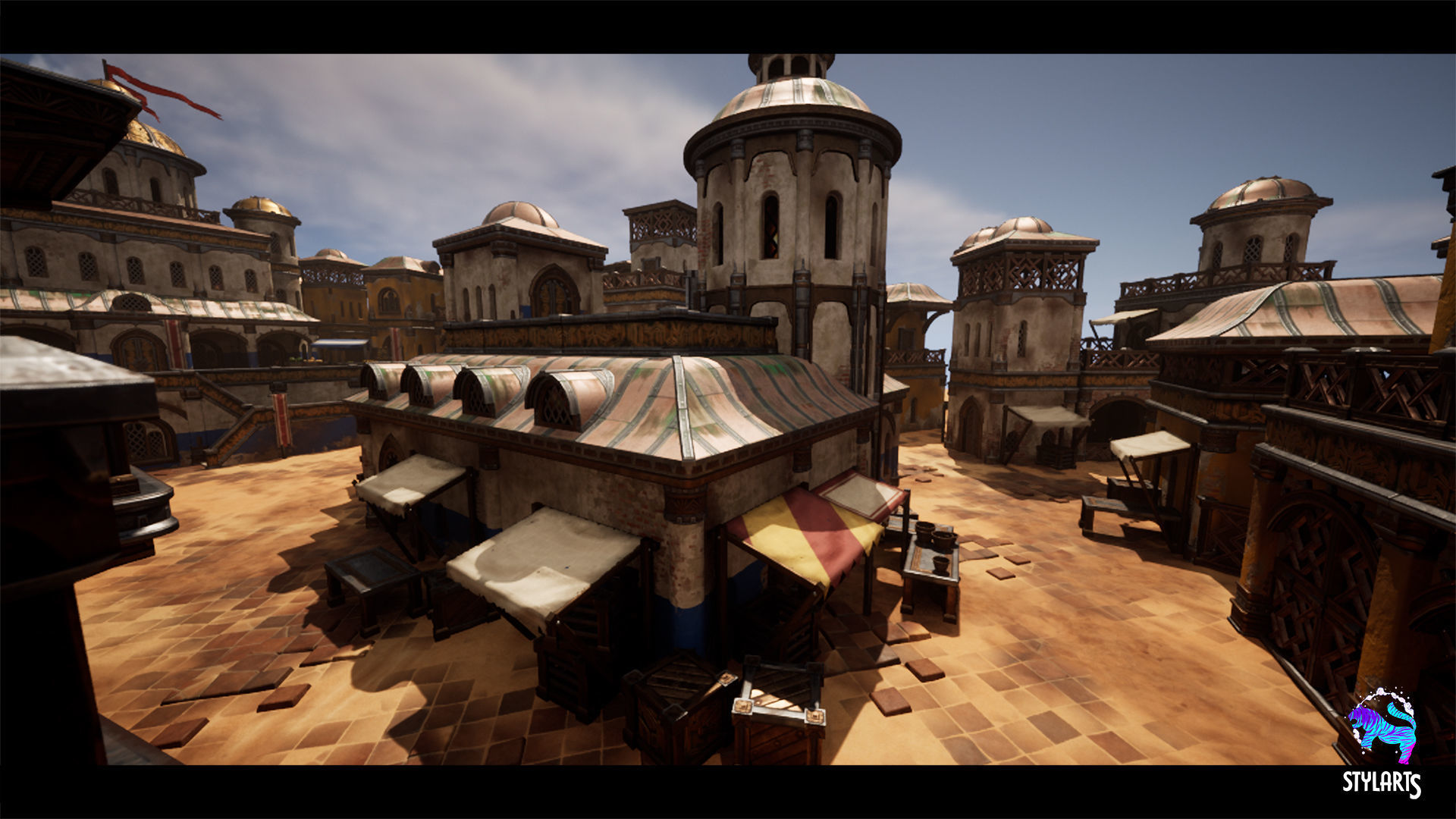 Desert Bazaar Low-poly 3D model_9