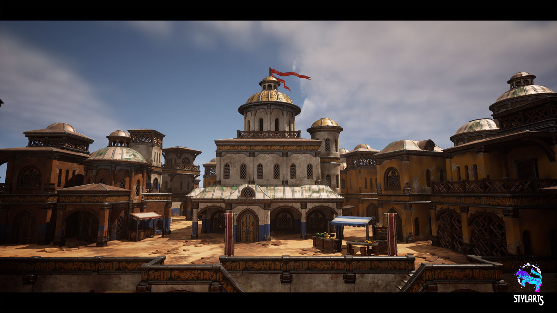 Desert Bazaar Low-poly 3D model_12