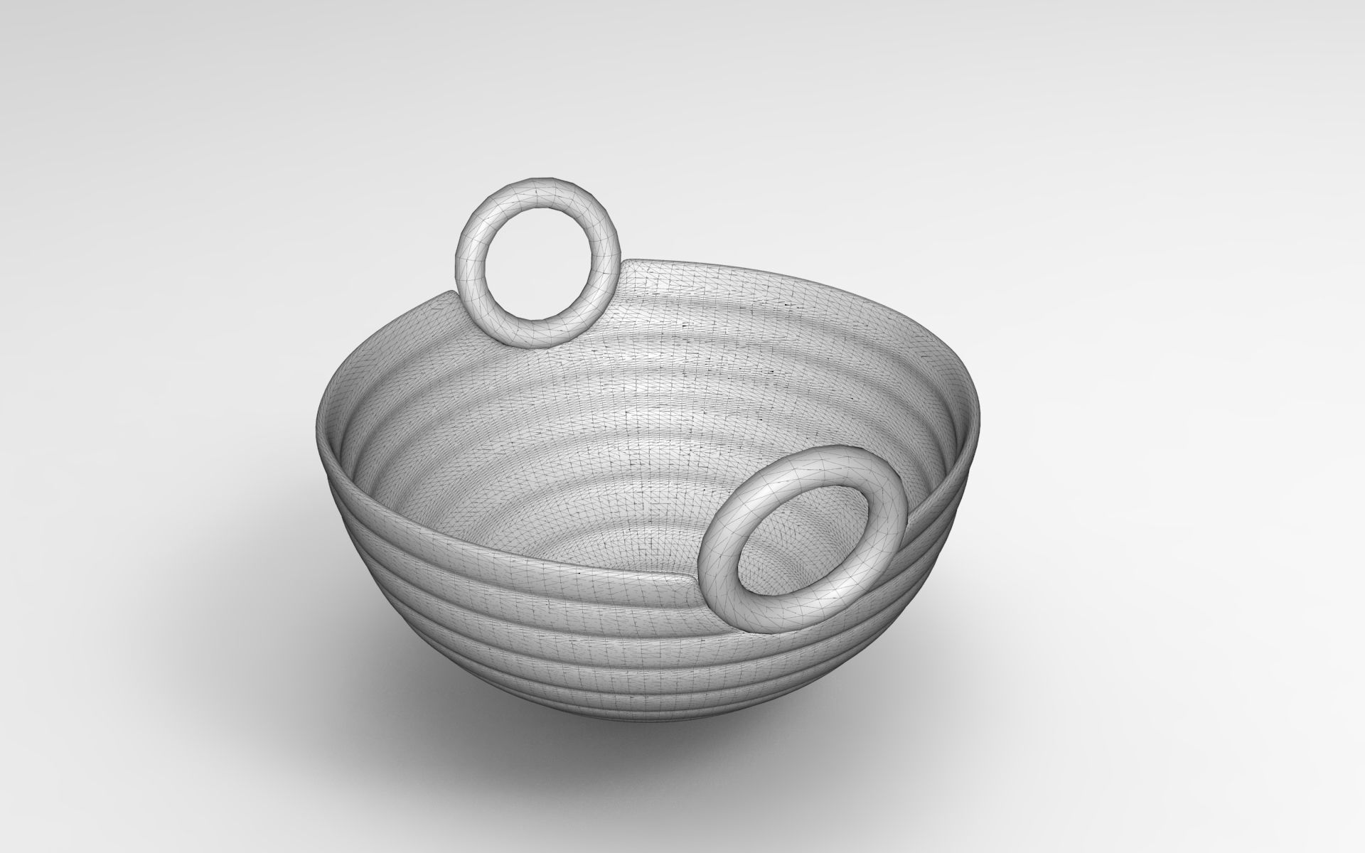Hola Bowl Low-poly 3D model_5