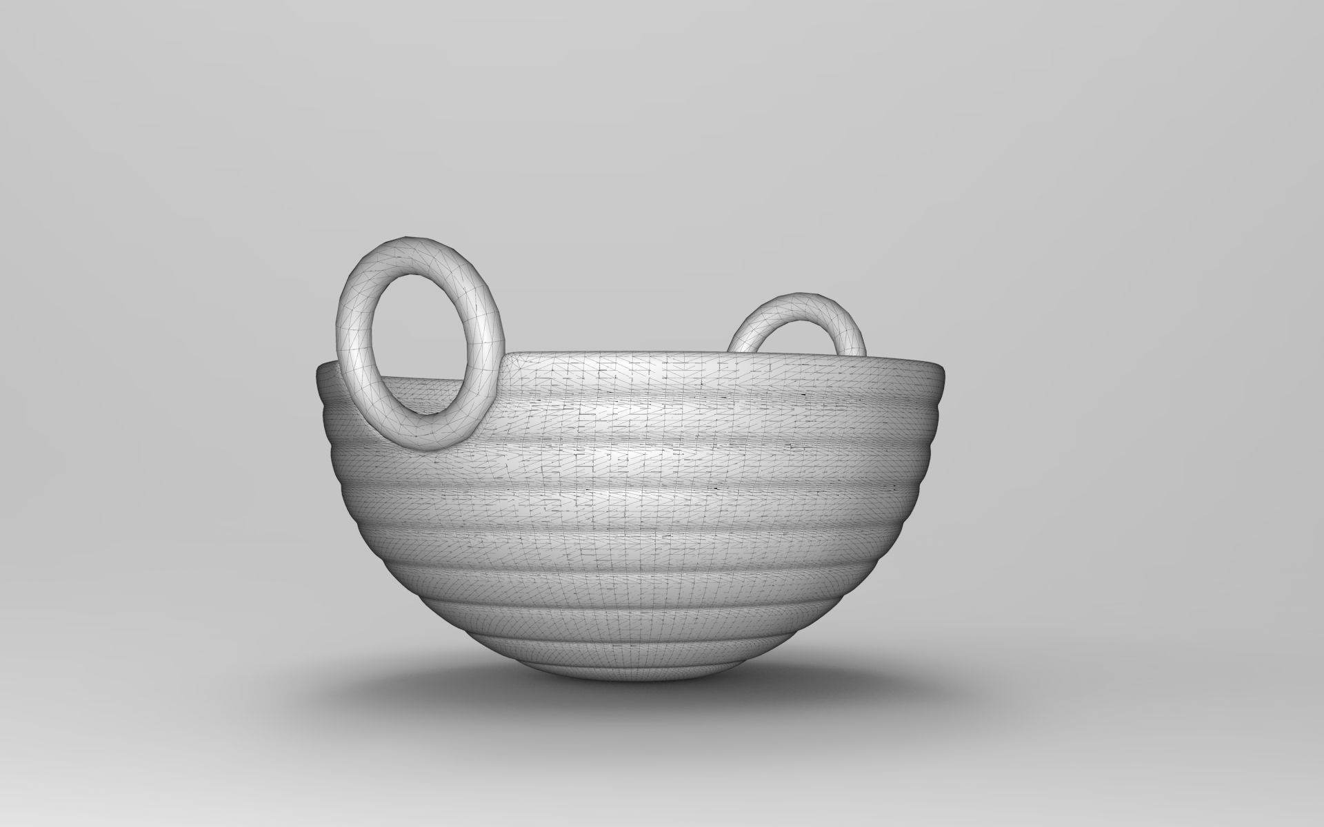 Hola Bowl Low-poly 3D model_6