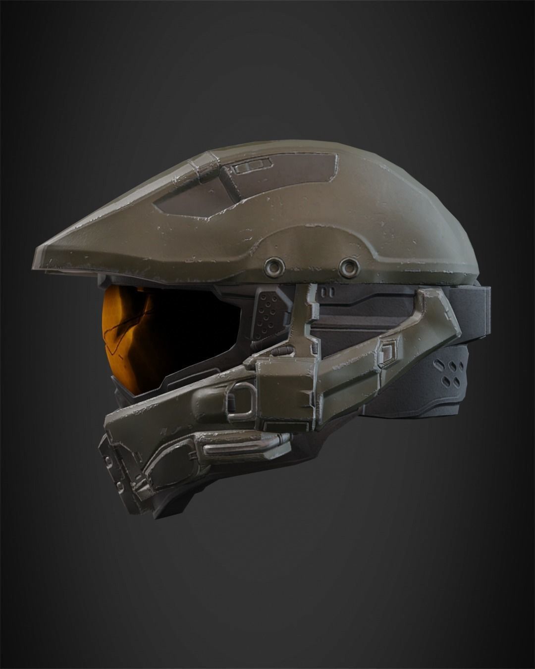 Halo 5 Master Chief Helmet for Cosplay 3D print model_4