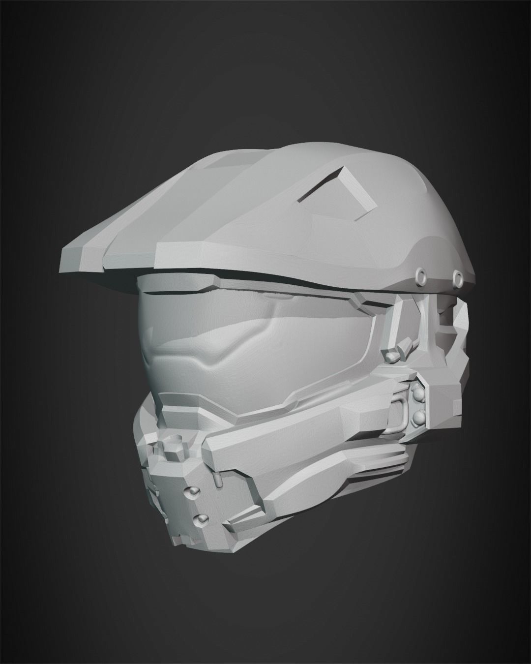 Halo 5 Master Chief Helmet for Cosplay 3D print model_11