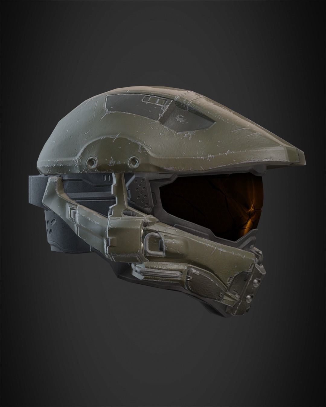 Halo 5 Master Chief Helmet for Cosplay 3D print model_9