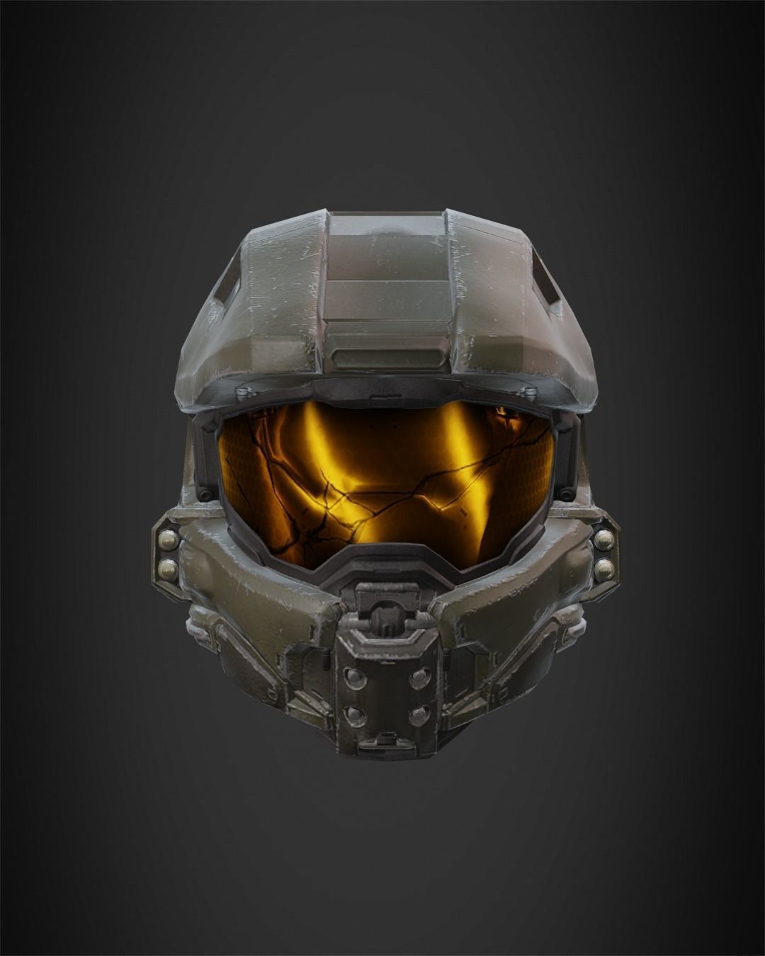 Halo 5 Master Chief Helmet for Cosplay 3D print model_2