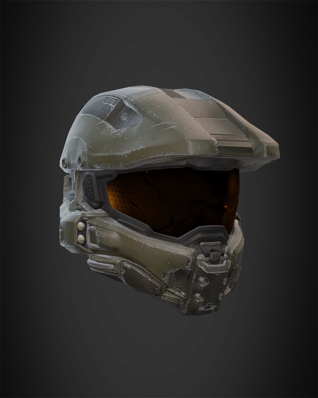Halo 5 Master Chief Helmet for Cosplay 3D print model_8