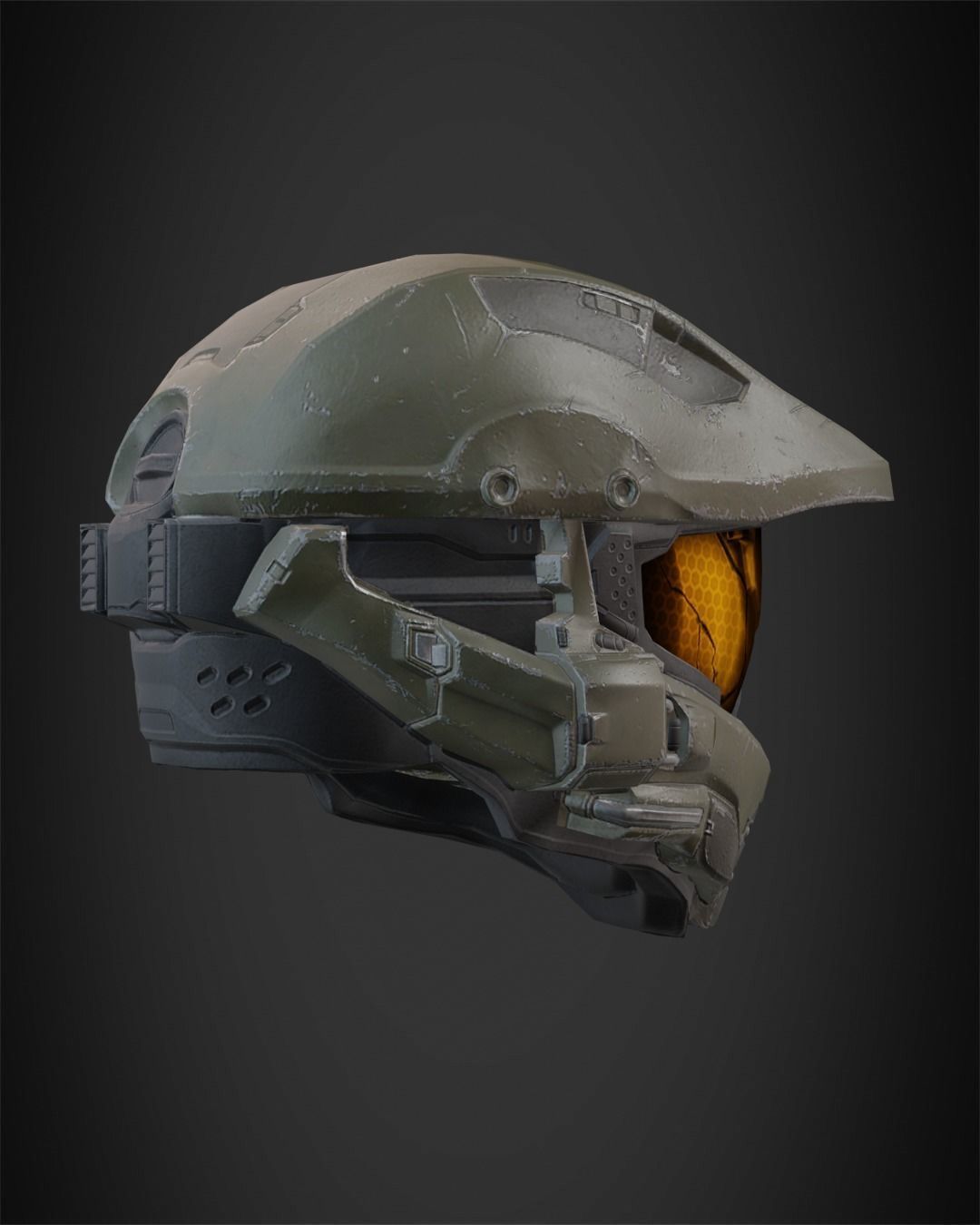 Halo 5 Master Chief Helmet for Cosplay 3D print model_7