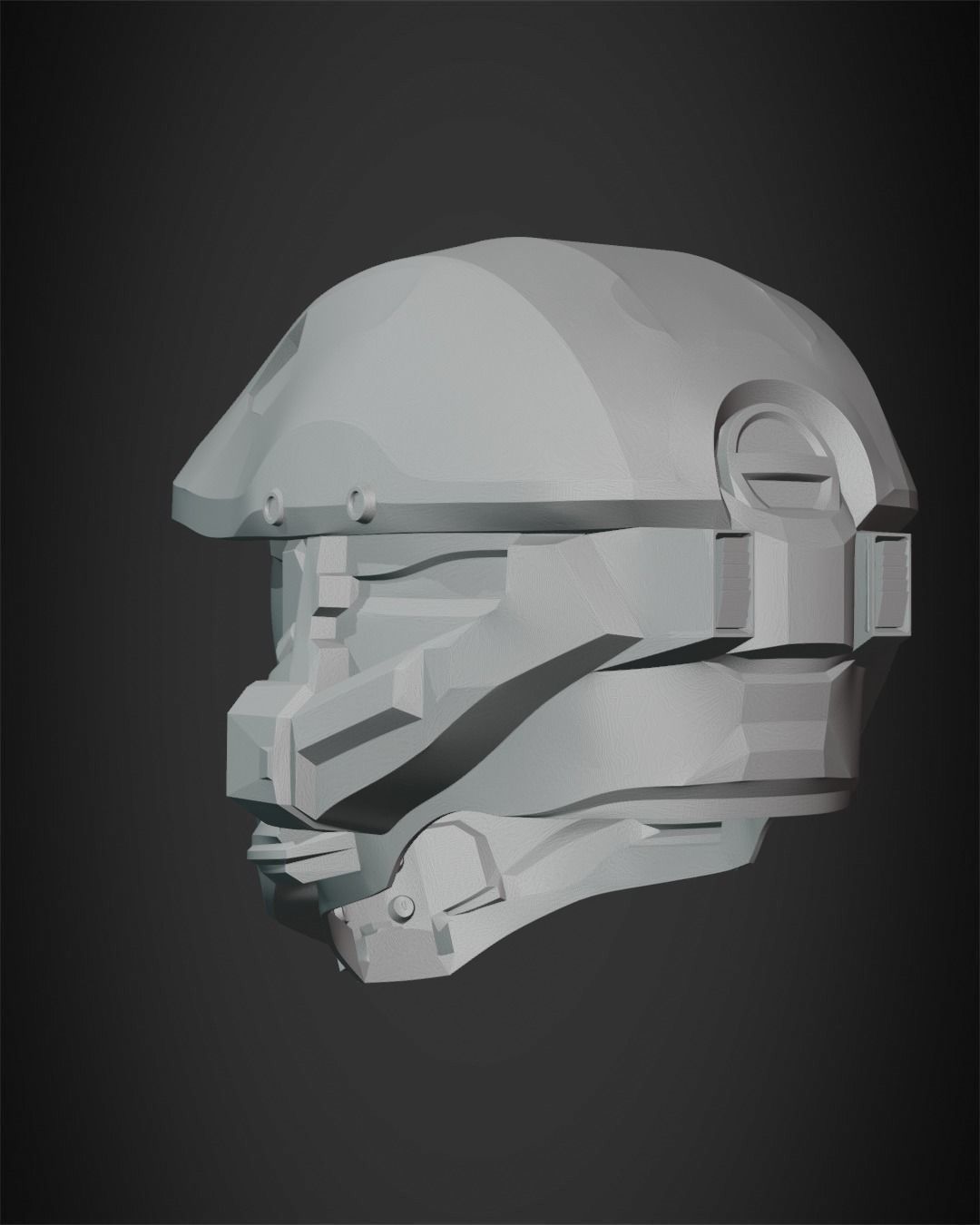 Halo 5 Master Chief Helmet for Cosplay 3D print model_10