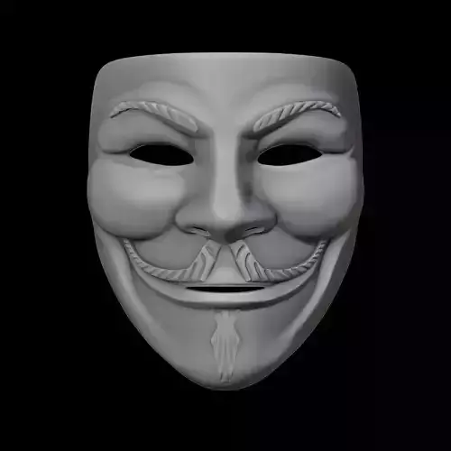 V Mask V For Vendetta Printable STL