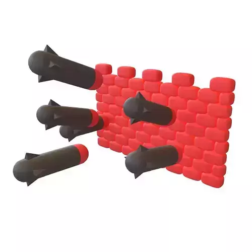 DDOS Icon v1 003 Low-poly 3D model