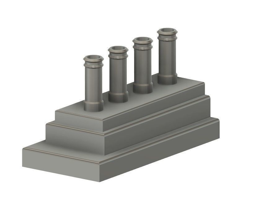 Model Railway - Replacement Chimneys for Metcalf Buildings 3D print model_6