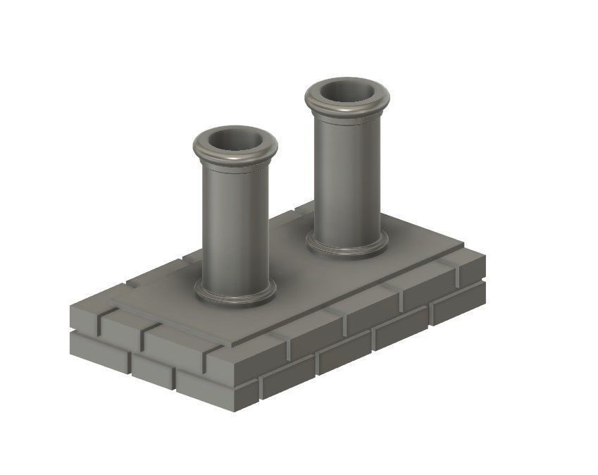 Model Railway - Replacement Chimneys for Metcalf Buildings 3D print model_4