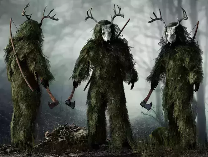Forest Hunter  Low-poly 3D model