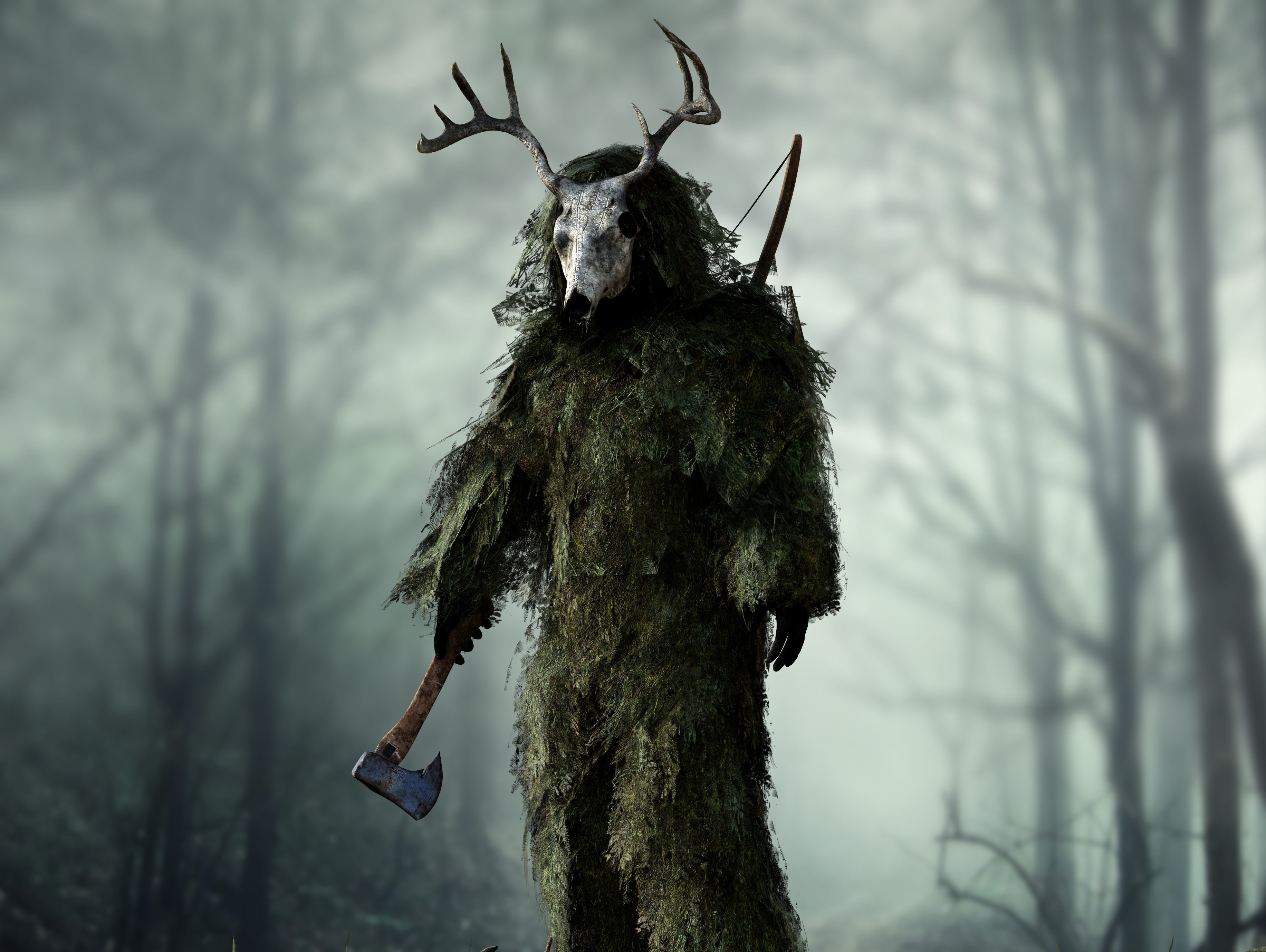 Forest Hunter Low-poly 3D model_2