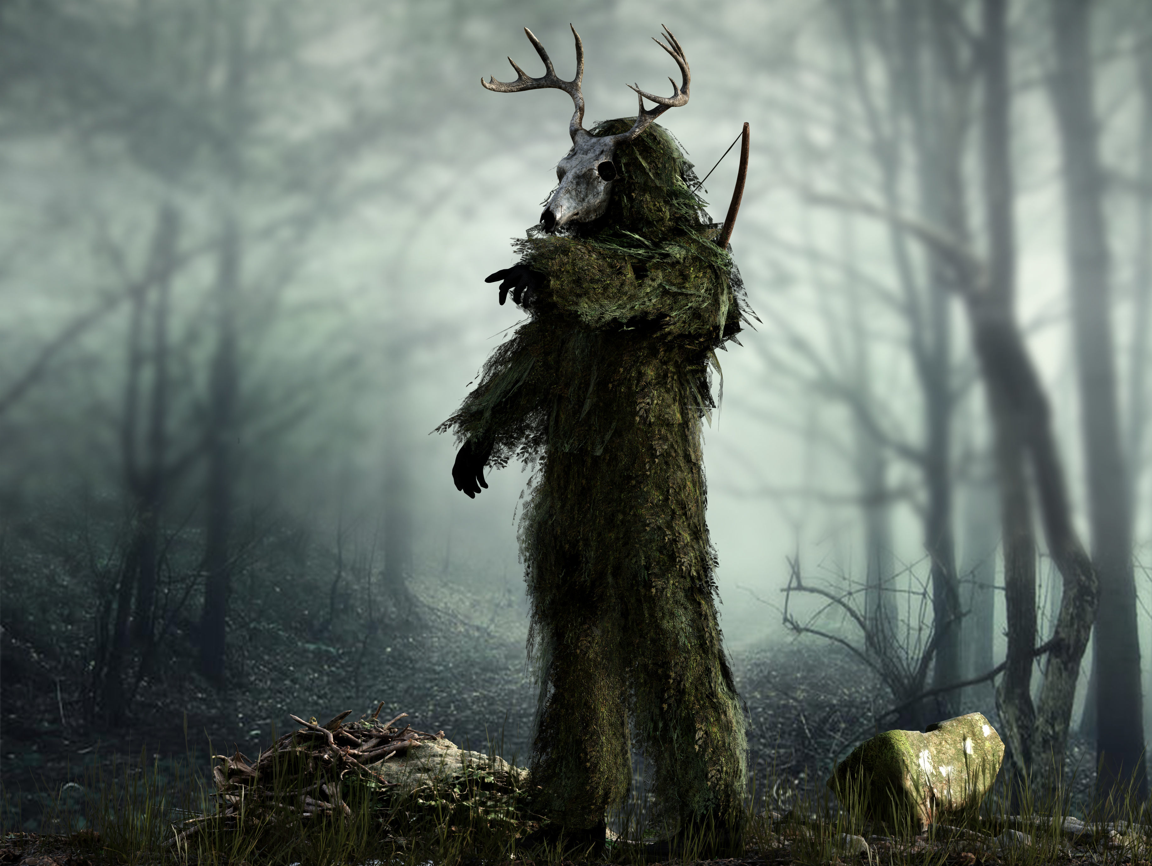 Forest Hunter Low-poly 3D model_8