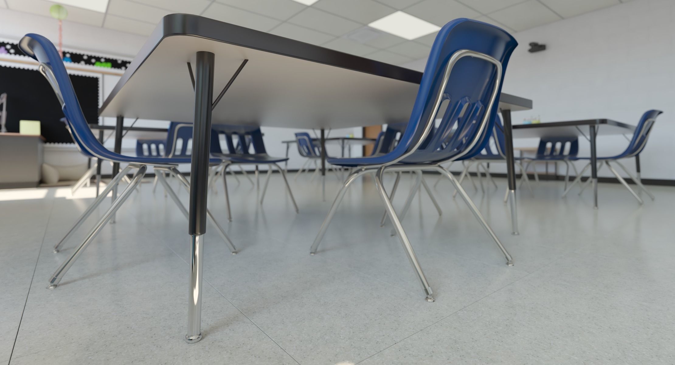 Photorealistic Detail Kindergarten Classroom 3D model_10