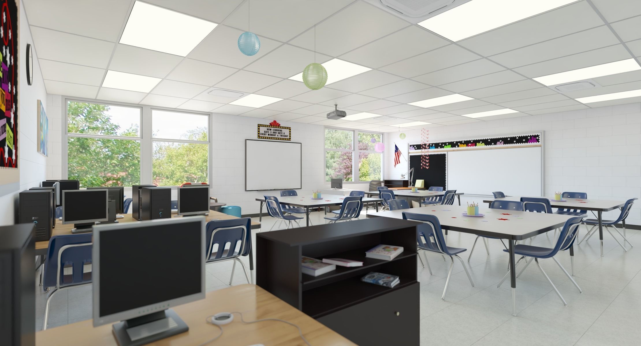 Photorealistic Detail Kindergarten Classroom 3D model_12